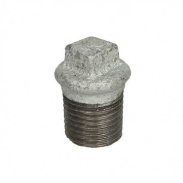 TAPON MACHO C/BORDE GALV. 1/4