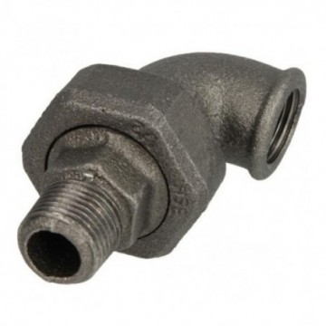 RACOR CODO M-H NEGRO DE 3"